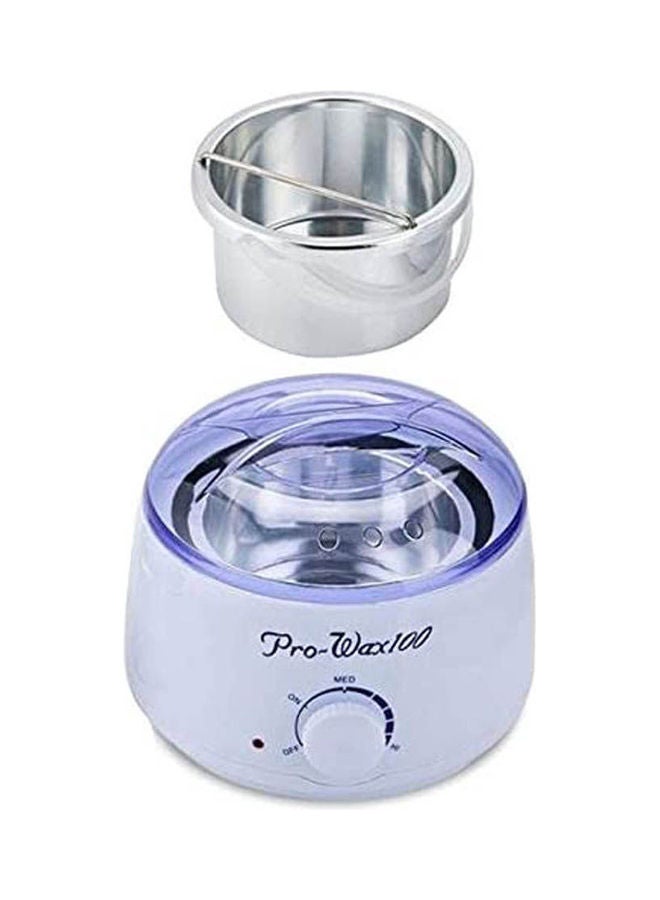 جهاز تسخين وإذابة حبيبات الشمع مع عصي لوضع الشمع أبيض