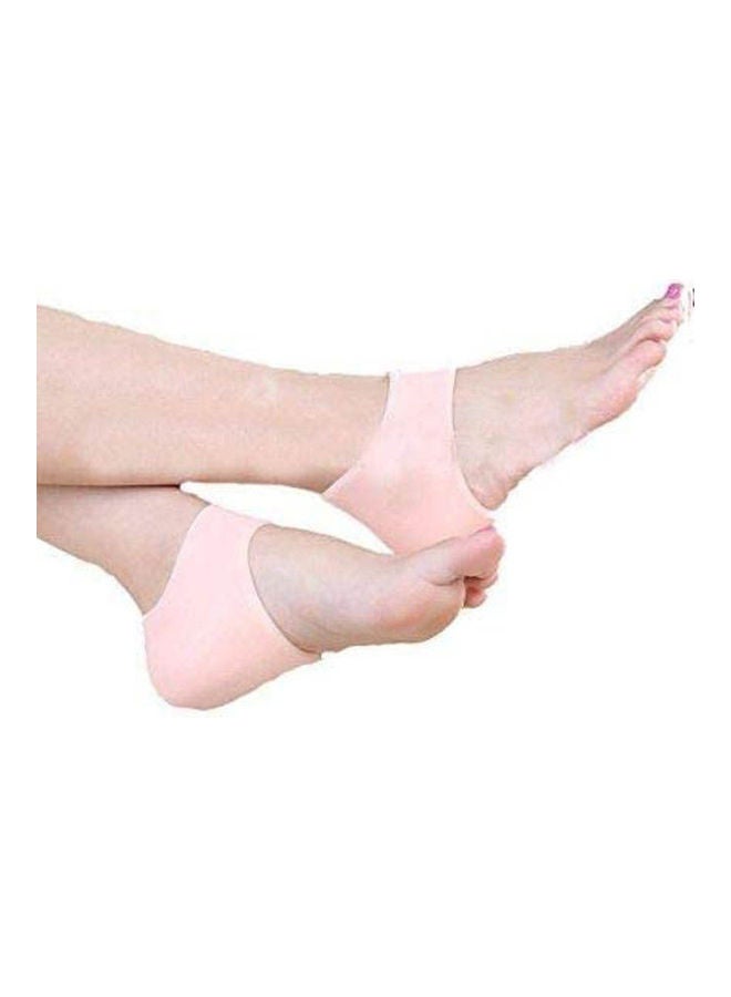 One Pair Silicone Gel Heel And Ankle Sleeve