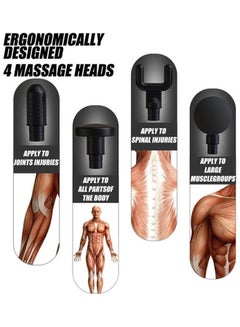 HG Massage Gun Leg Deep Vibration Muscle Body Relaxation Electric Gun Fitness Equipment Massage Hammer Shock Pain Relief Massager Multicolour  - Image 2