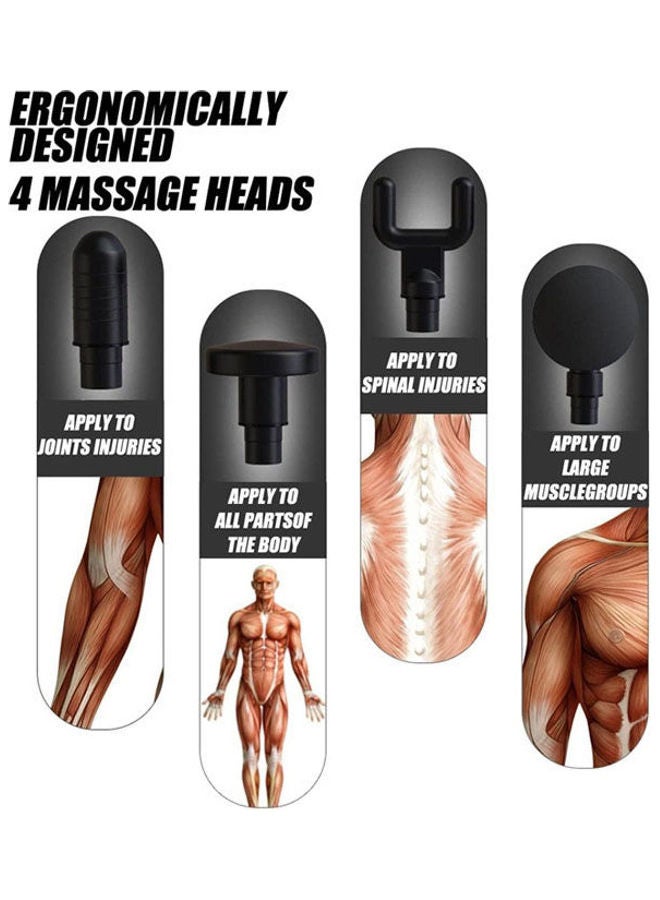 HG - Massage Gun Leg Deep Vibration Muscle Body Relaxation Electric Gun Fitness Equipment Massage Hammer Shock Pain Relief Massager Multicolour - Image 1