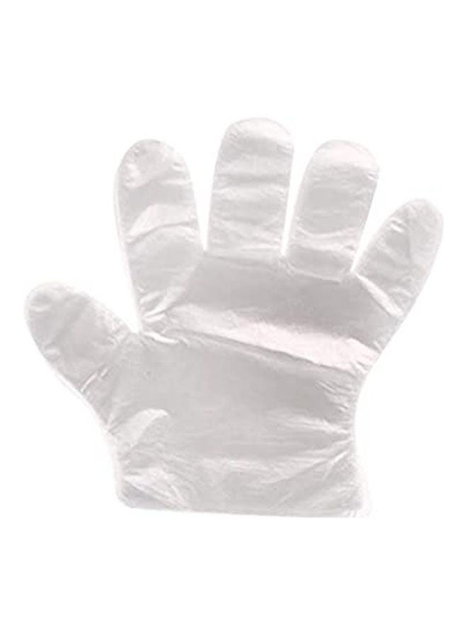 Disposable Plastic Gloves - 100 Pcs