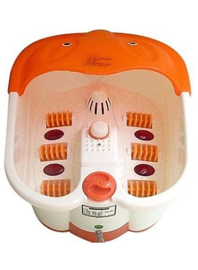 Multi Function Foot Bath Massager And Foot Spa White Orange