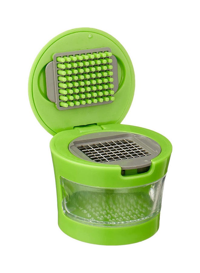 Goldedge Small Garlic Chopper Easy To Travel Green 7.2 x 8 x 8cm - Image 2