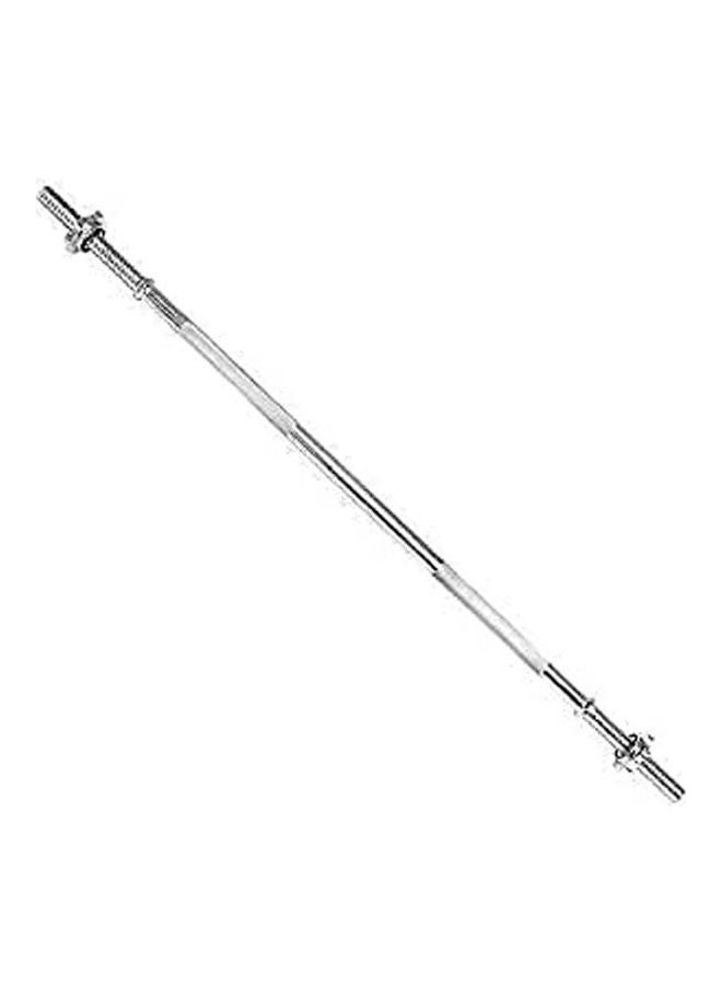 Weight Lifting Bar With Chrome Spin Lock Exercise Bar 110cm - Image 1