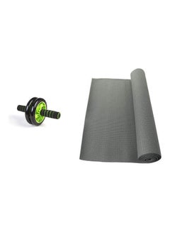 Rolling Wheel Exercise With Pvc Yoga Mat