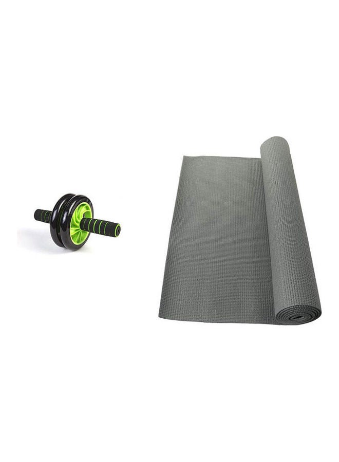 Generic - Rolling Wheel Exercise With Pvc Yoga Mat - Image 1