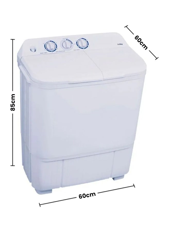 نوبل غسالة ملابس نصف أوتوماتيكية 330 W NWM7001 أبيض - Image 2