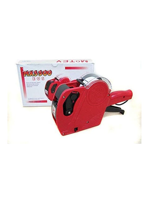 Manual Pricing Machine One Line 8 Digits Red