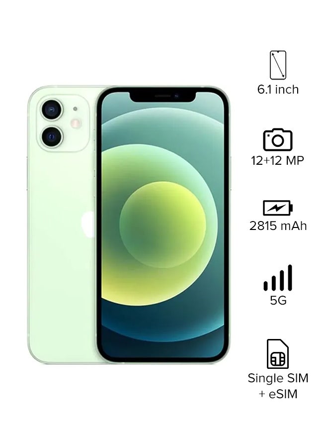 أبل - آيفون 12 مع فيس تايم بسعة 256 جيجابايت يدعم 5G أخضر - نسخة الشرق الأوسط - Image 1