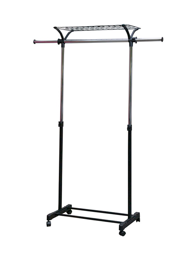 دبيلو تي- إيزي كير رف تعليق الملابس أسود/فضي 86x 43x 105سم - Image 4