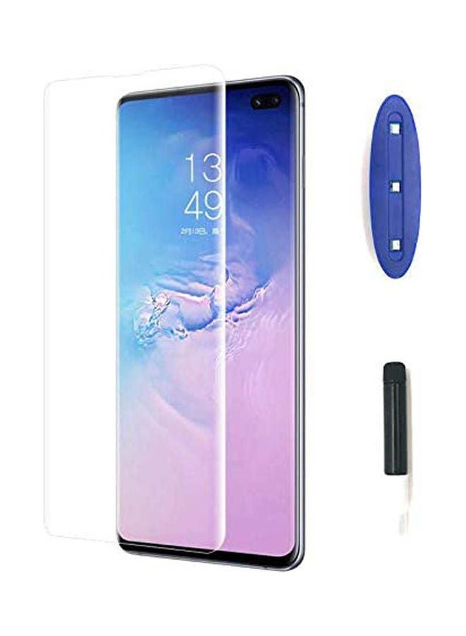 Plus (S10Plus) Nano Liquid Uv Full Glue Tempered Glass Nano Optics Curved For Samsung Galaxy S10 Clear