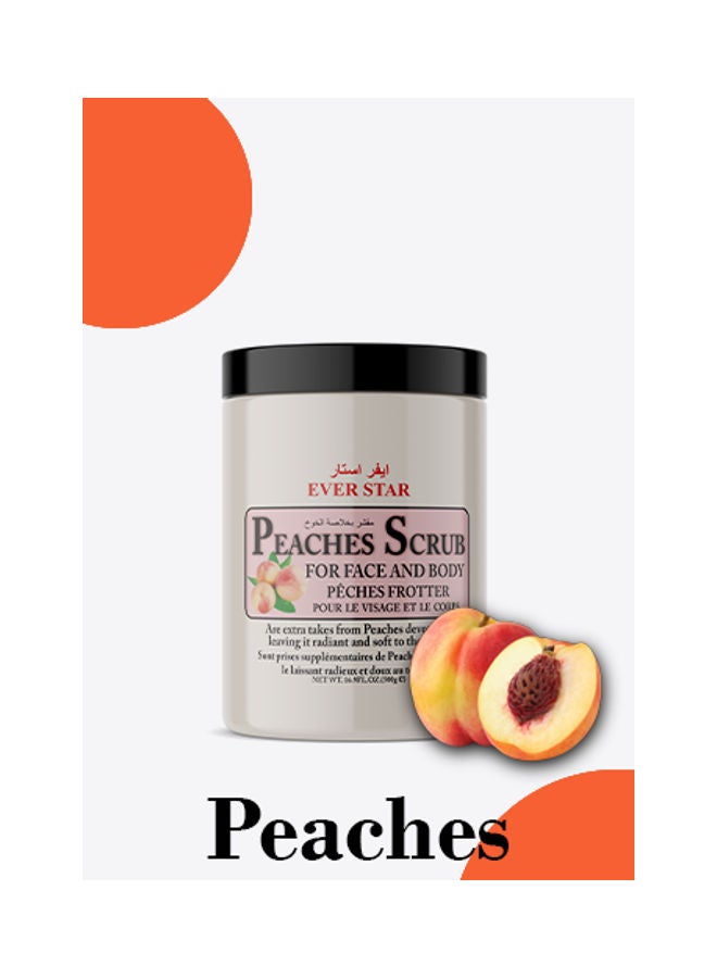 Ever star Peaches   Body Scrub White 500grams - Image 2