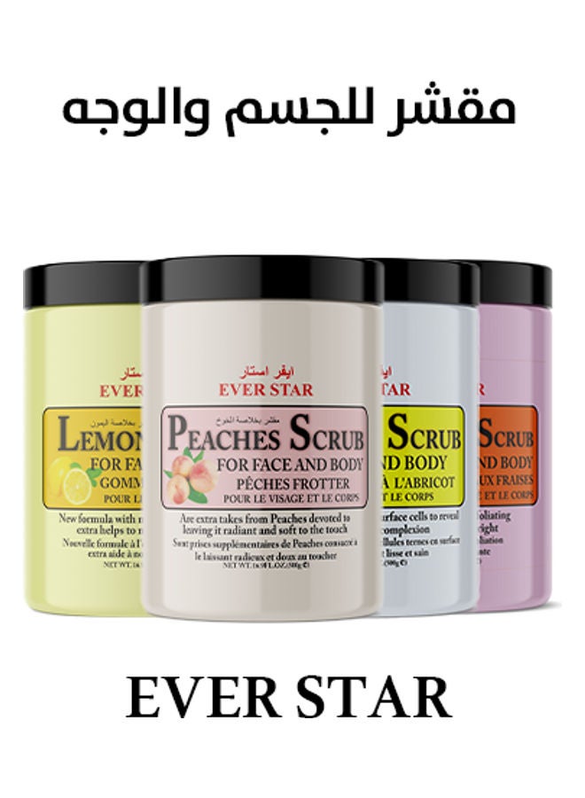 Ever star Peaches   Body Scrub White 500grams - Image 3