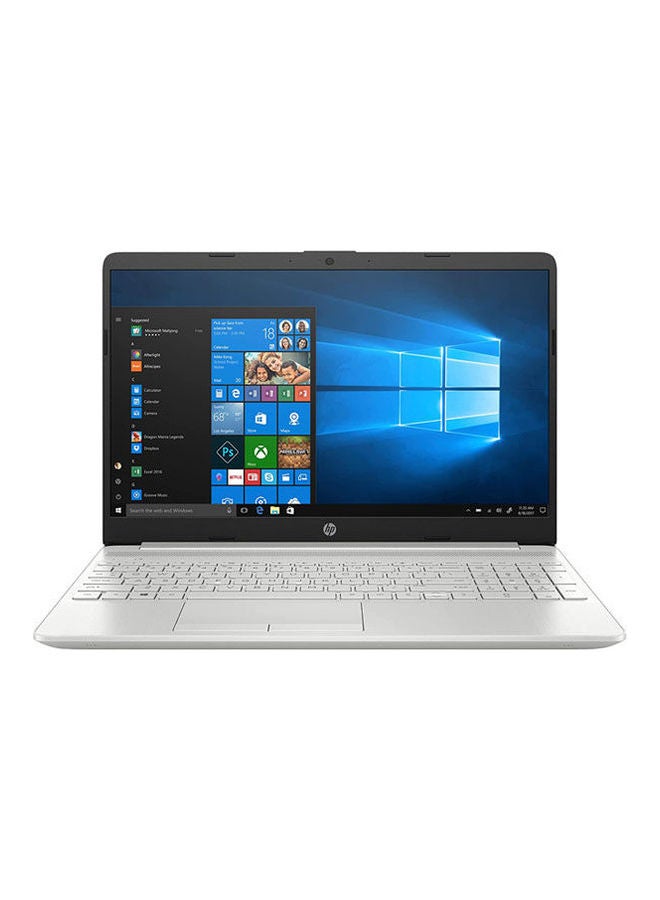 HP 15-dw3033dx Laptop 15.6 inch FHD Intel core i3-1115G4 8GB RAM/256GB SSD/Intel UHD Graphics/Windows 10 With English/Arabic Keyboards English/Arabic Natural Silver  - Image 1