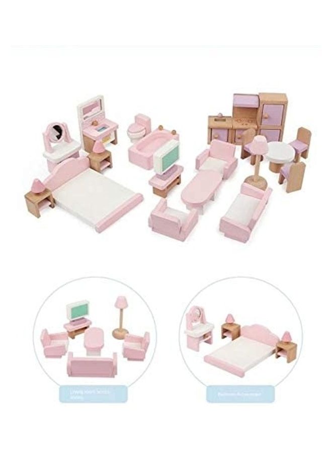 Dollhouse Wooden Furniture  Toy Set - v1642331904/N52421061A_7