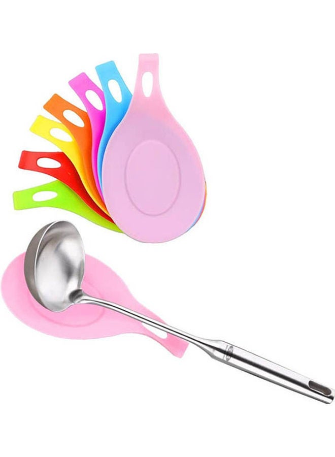 Silicone Insulation Spoon Rest Heat Resistant Red - Image 1