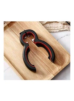 Six-In-One Multi-Function Can Opener-Bottle Opener Black