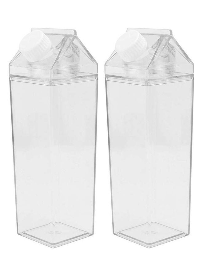 2 pieces of Plastic Water Bottle Clear - Image 1