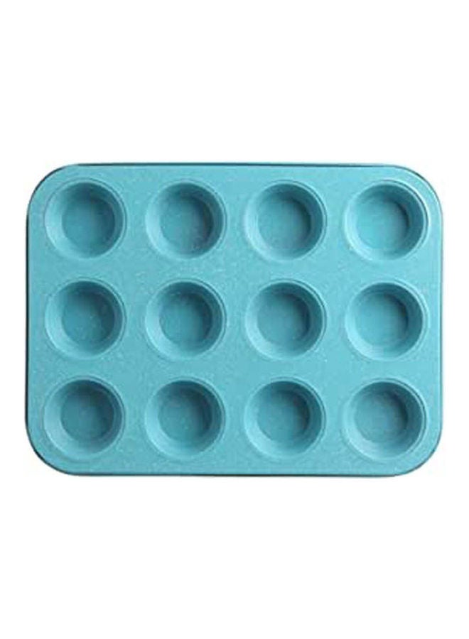 Agfa Cupcake Mold 12 Holes Blue 35x25cm - Image 1