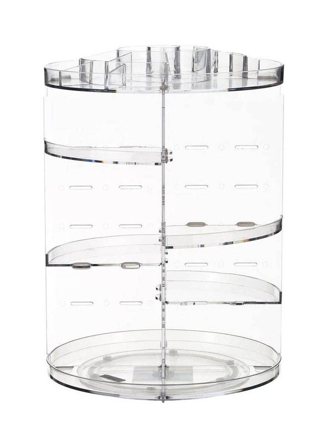 منظم مكياج دوار بزاوية 360 درجة شفاف