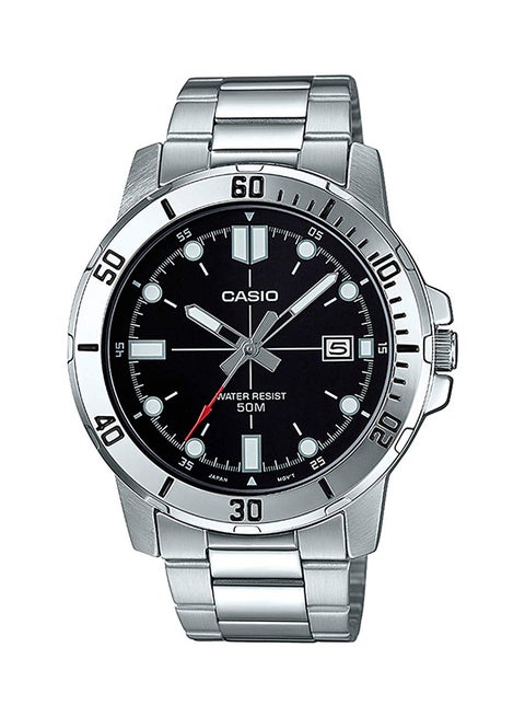 Men's Stainless Steel Analog Watch MTP-VD01D-1EVUDF
