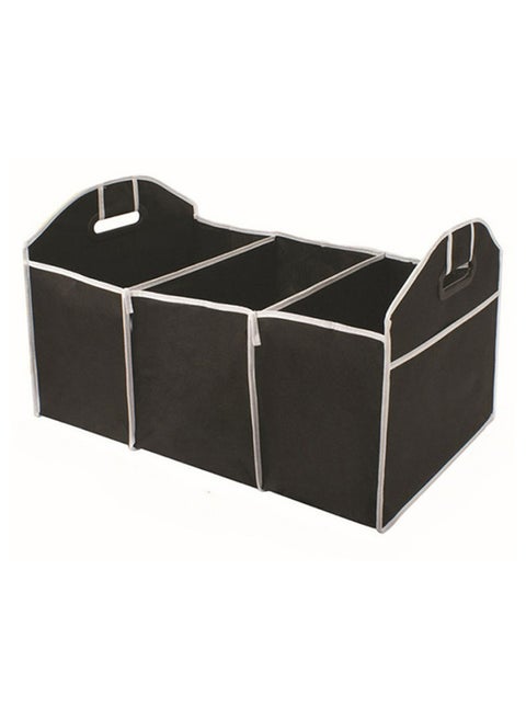 Non Woven Foldable Luggage Storage Organizer Bag Black