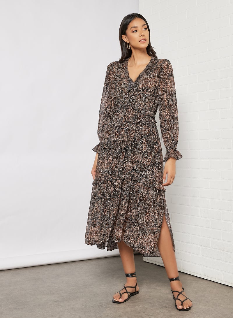 forever new - Yolanda Leopard Print Dress Brown - Image 1
