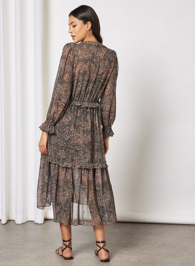 forever new - Yolanda Leopard Print Dress Brown - Image 1
