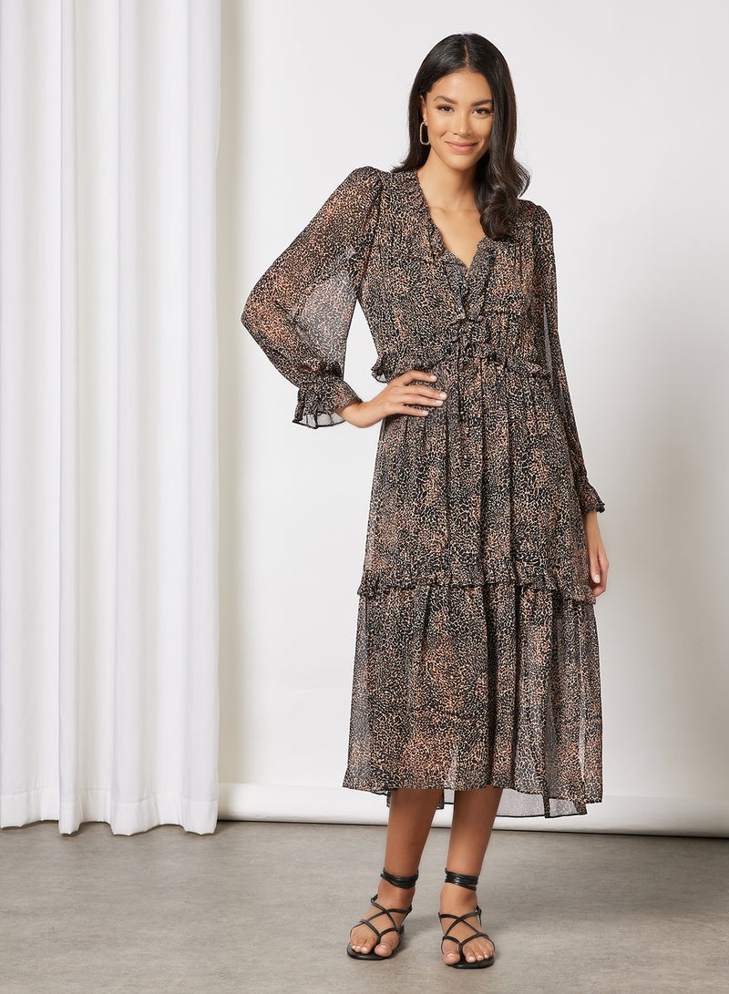 forever new - Yolanda Leopard Print Dress Brown - Image 1