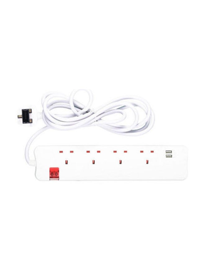 ليجراند - سلك تمديد طاقة بأربعة مقابس مع منفذ USB مزدوج - Image 1