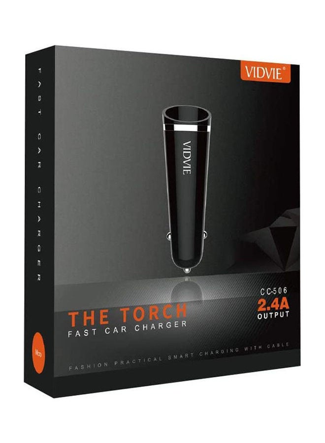 فيدفي CC-506 شاحن سيارة سريع بمنفذين مع كابل من النوع C - Image 1