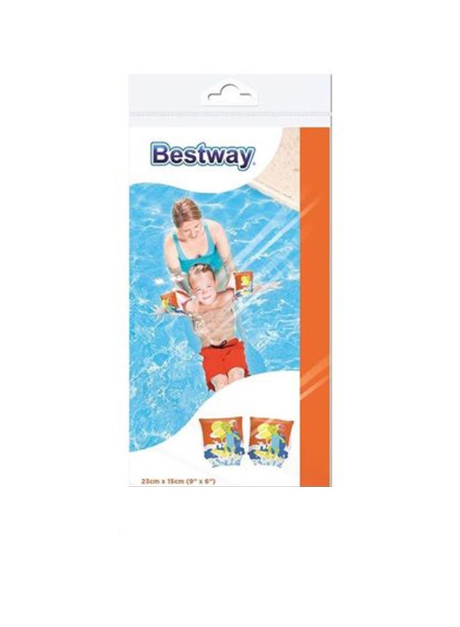 بست واي زوجان من أطواق أذرع للسباحة بتصميم سلاحف للأطفال 0.9 x 29 x 17سم - Image 1