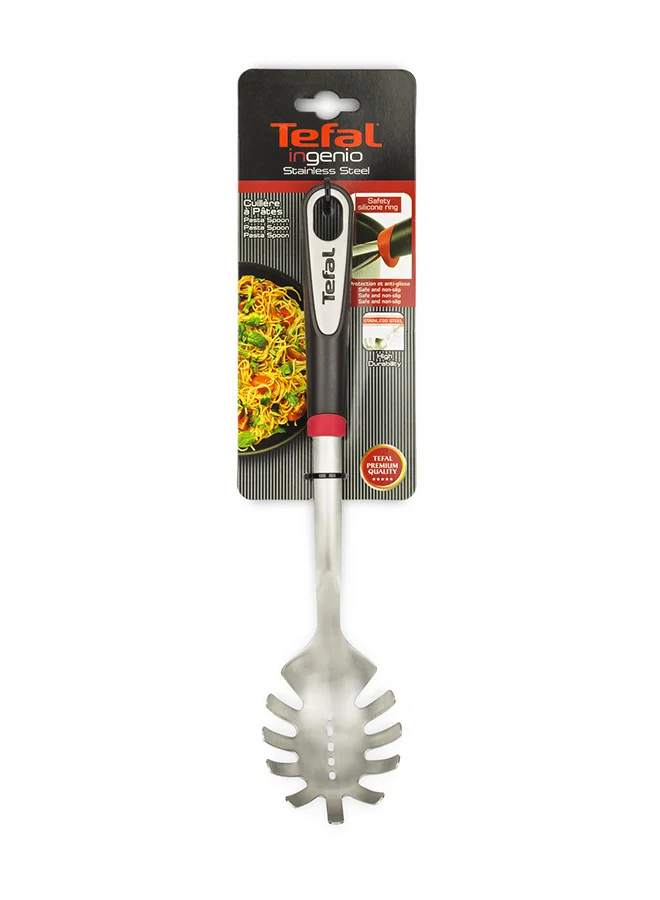 Tefal Ingenio Pasta Spoon Silver/Red/Black 38x9.1x5.09cm
