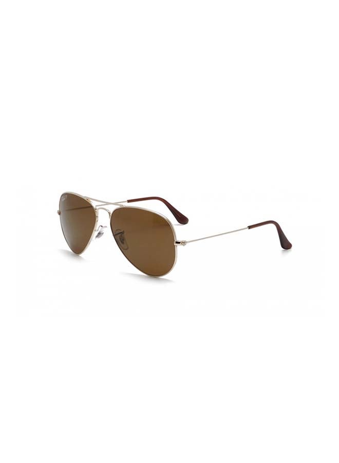 Ray-Ban Polarized Aviator Sunglasses - RB 3025 01 57 - Lens Size: 58 mm - Gold  - Image 1