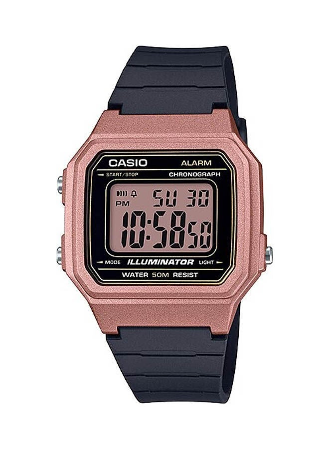 CASIO Men's Rubber Analog Watch W-217HM-5AVDF - Image 1