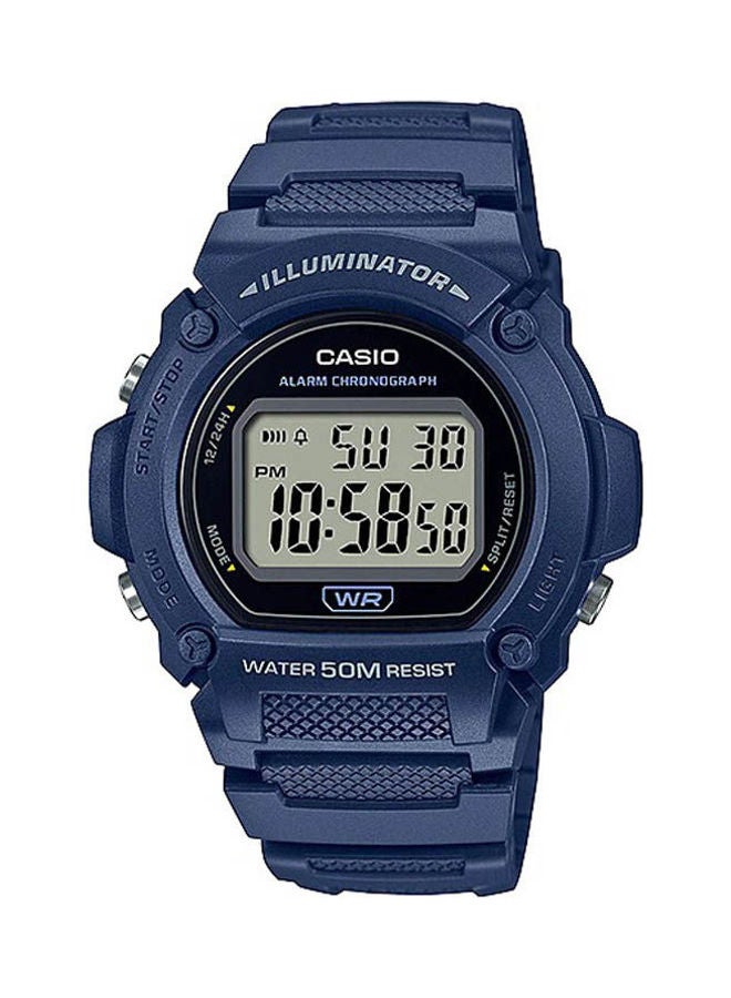 كاسيو ساعة مطاطية تناظرية W-219H-2AVDF - Image 1