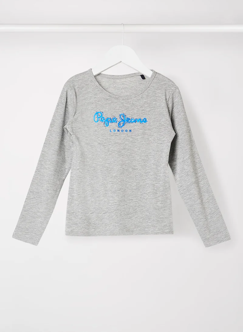 Pepe Jeans LONDON Kids Solenne Shiny Logo T-Shirt