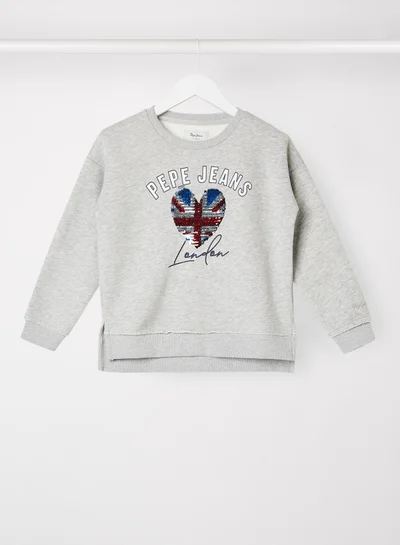 Pepe Jeans LONDON Kids Danielle Sweatshirt Grey