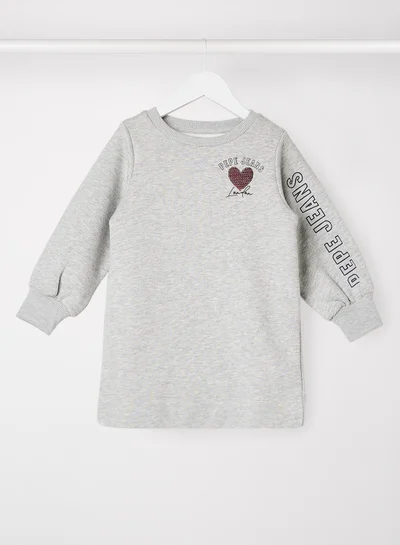 Pepe Jeans LONDON Kids Gea Sweatshirt Dress Grey