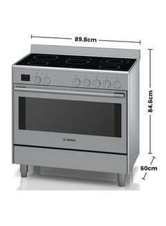 BOSCH Electric Range Cooker, 90 cm, with 8 Heating Modes HCB738357M Stainless Steel  - Image 2