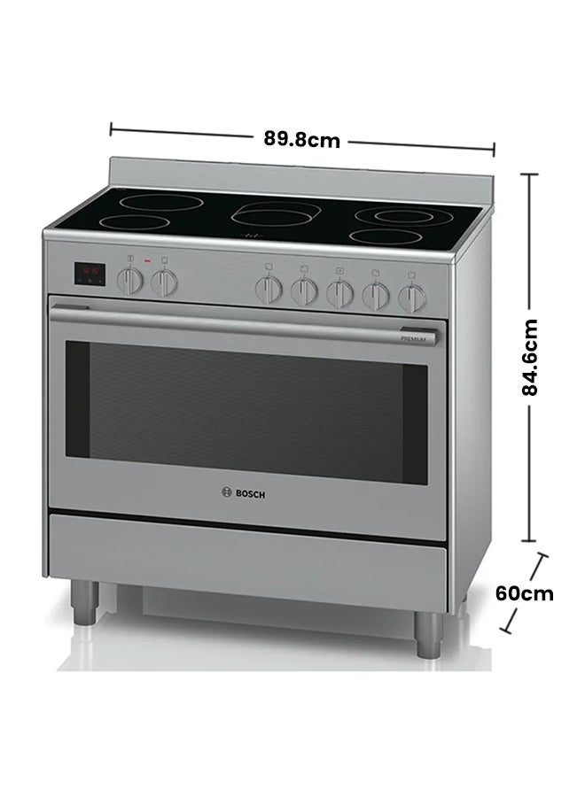 BOSCH Electric Range Cooker, 90 cm, with 8 Heating Modes HCB738357M Stainless Steel  - Image 2