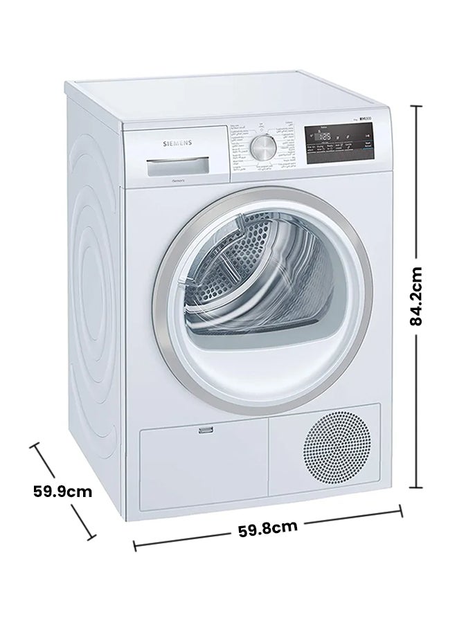 سيمنز غسالة ومجفف بتحميل أمامي 8 kg WT43N200GC أبيض  - Image 2
