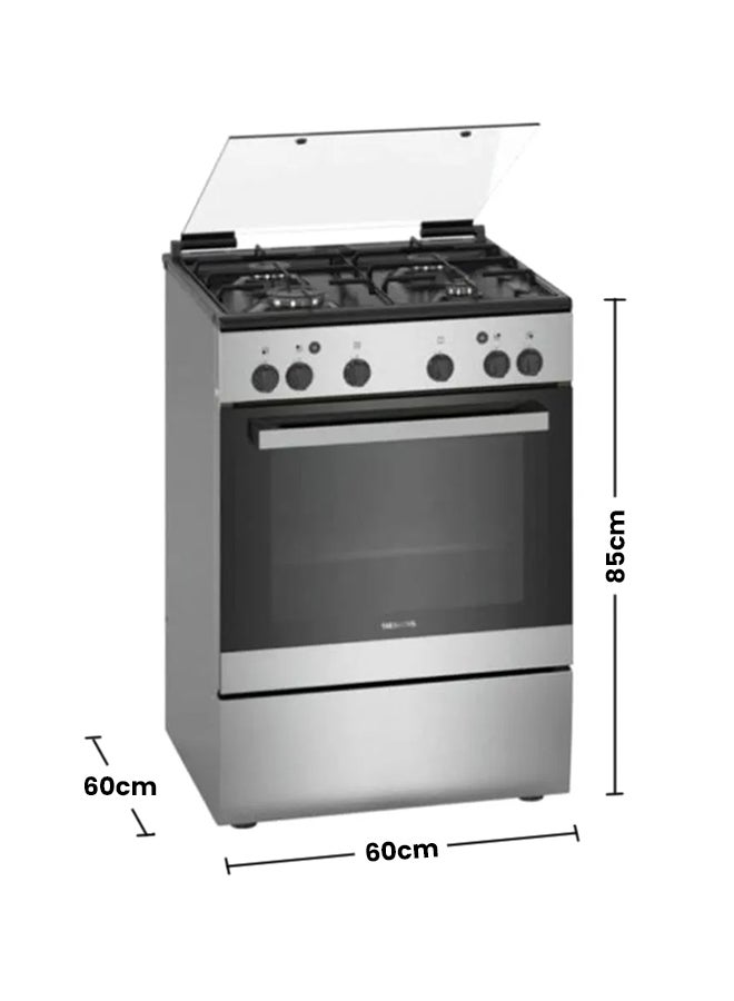 SIEMENS - 4 Burner Gas Cooker With Flame Failure Safety Device 60x60cm HG2L10B51M Stainless Steel - Image 1