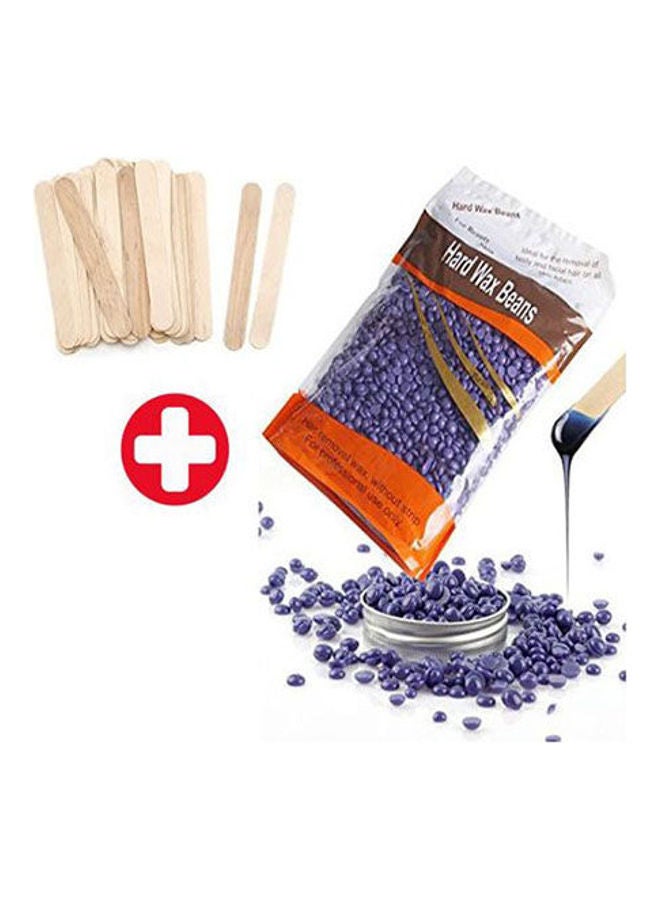 Hard Wax Beans Hair Remover 10 Sticks Purple 500grams - Image 1