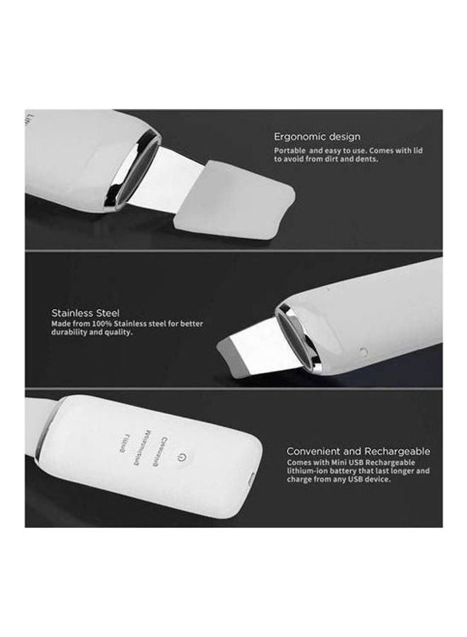 Generic - Ultrasonic Skin Scrubber For Blackhead Face Lifting White - Image 1