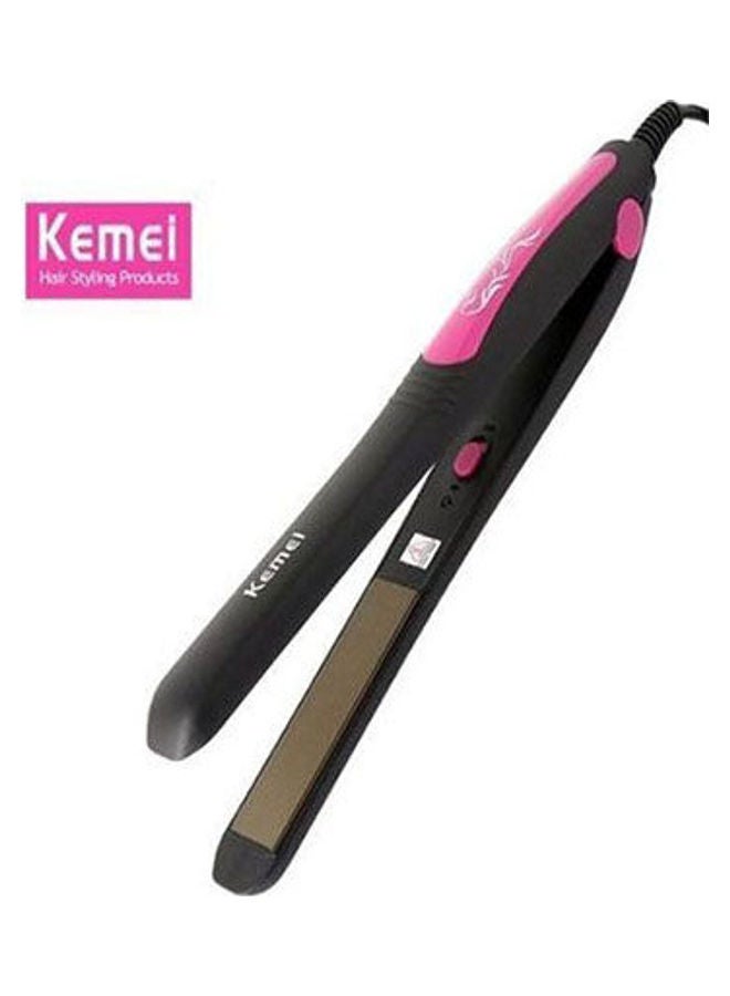 Kemei Professional Hair Straightener Black-Pink - Image 1