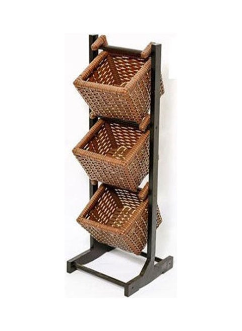 Kitchen Storage Basket - 3 Racks Brown 100*35*50cm