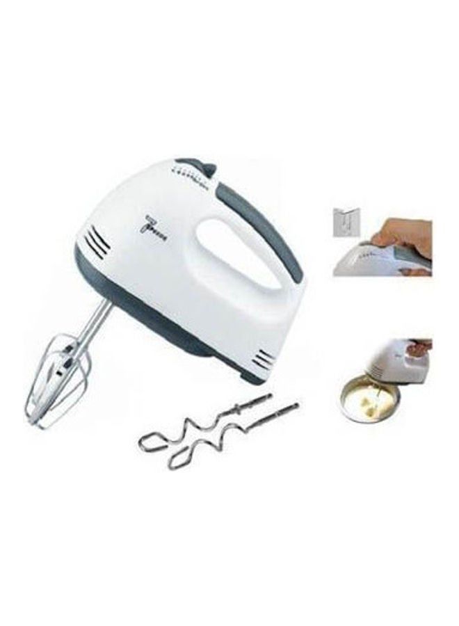 ماركة غير محددة Scarlett Portable Hand Mixer Machine With 7 Speed + 4 Pcs Stainless Blender White  - Image 1