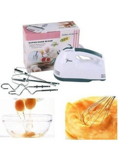 ماركة غير محددة Scarlett Portable Hand Mixer Machine With 7 Speed + 4 Pcs Stainless Blender White  - Image 2
