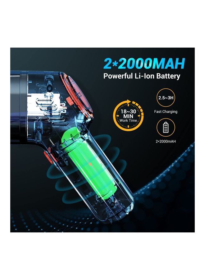 Arabest Wireless Multipurpose Handheld Cleaner 120 W Vacuum 2 White - Image 3